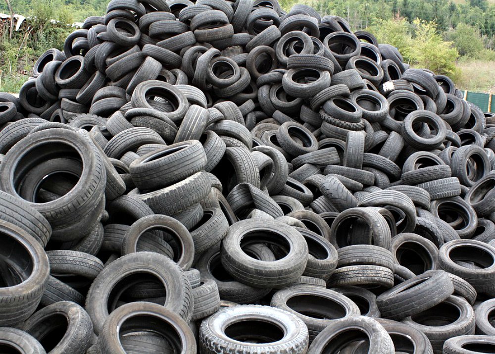 Recycling of rubber tires